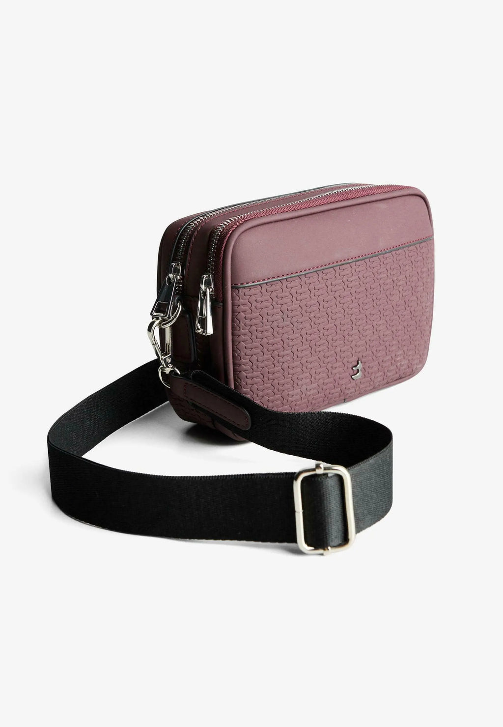 Bershka RAISED DESIGN - Sac bandoulière - bordeaux VOMARQ