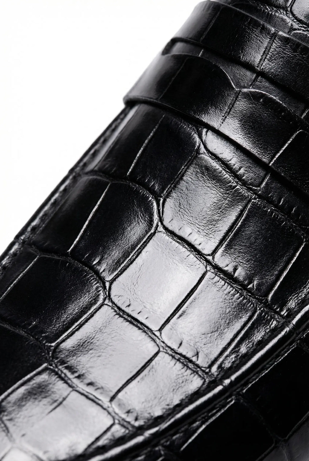 MOCASSINS ANAX EN CUIR CROCODILE