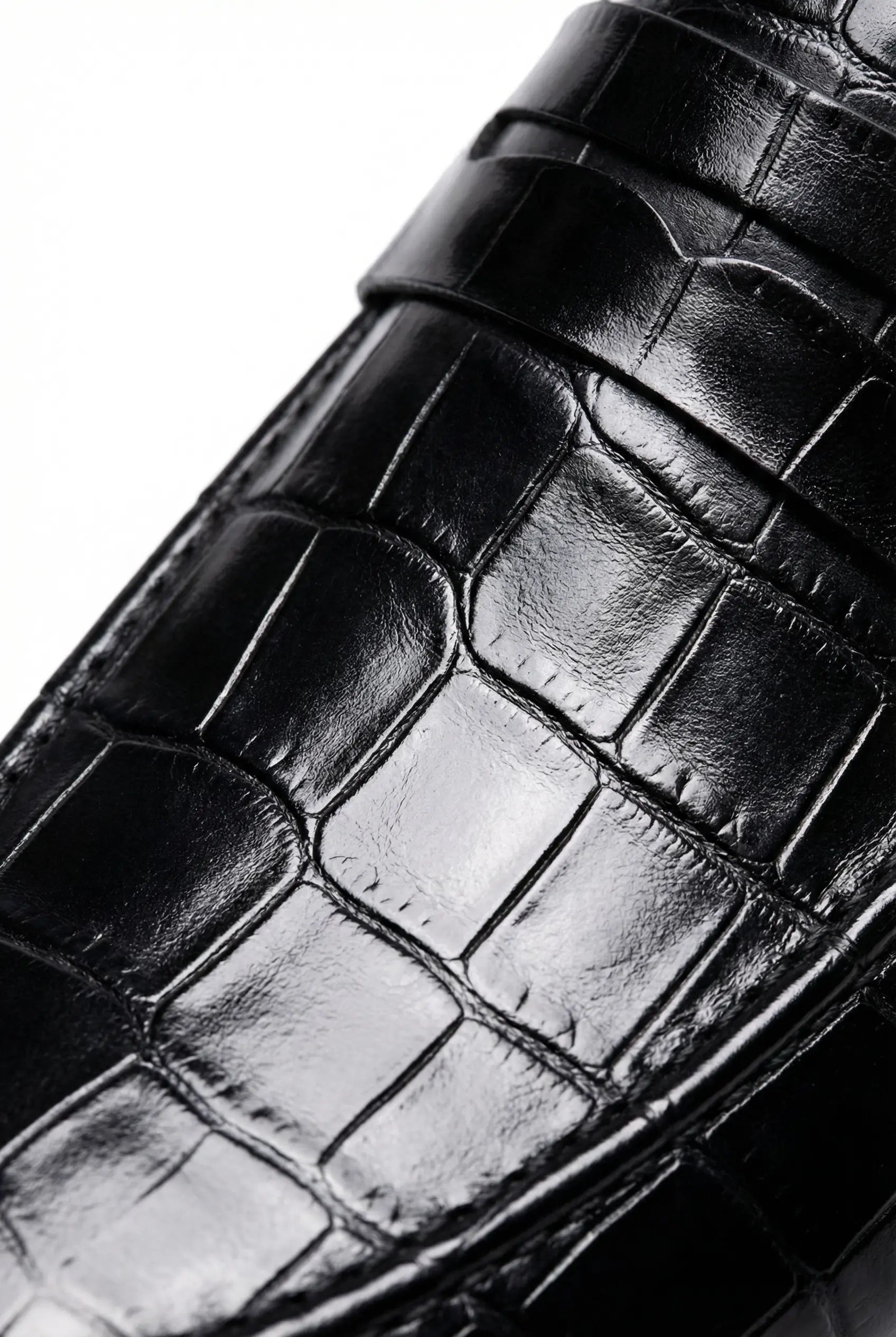 MOCASSINS ANAX EN CUIR CROCODILE