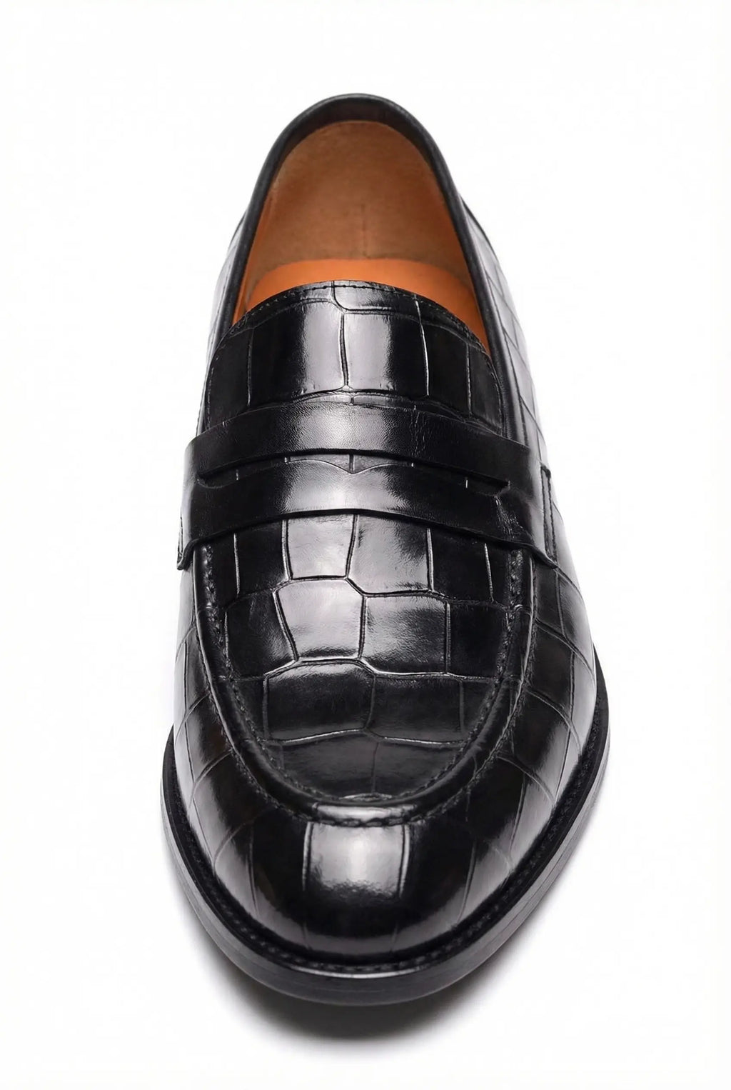 MOCASSINS ANAX EN CUIR CROCODILE