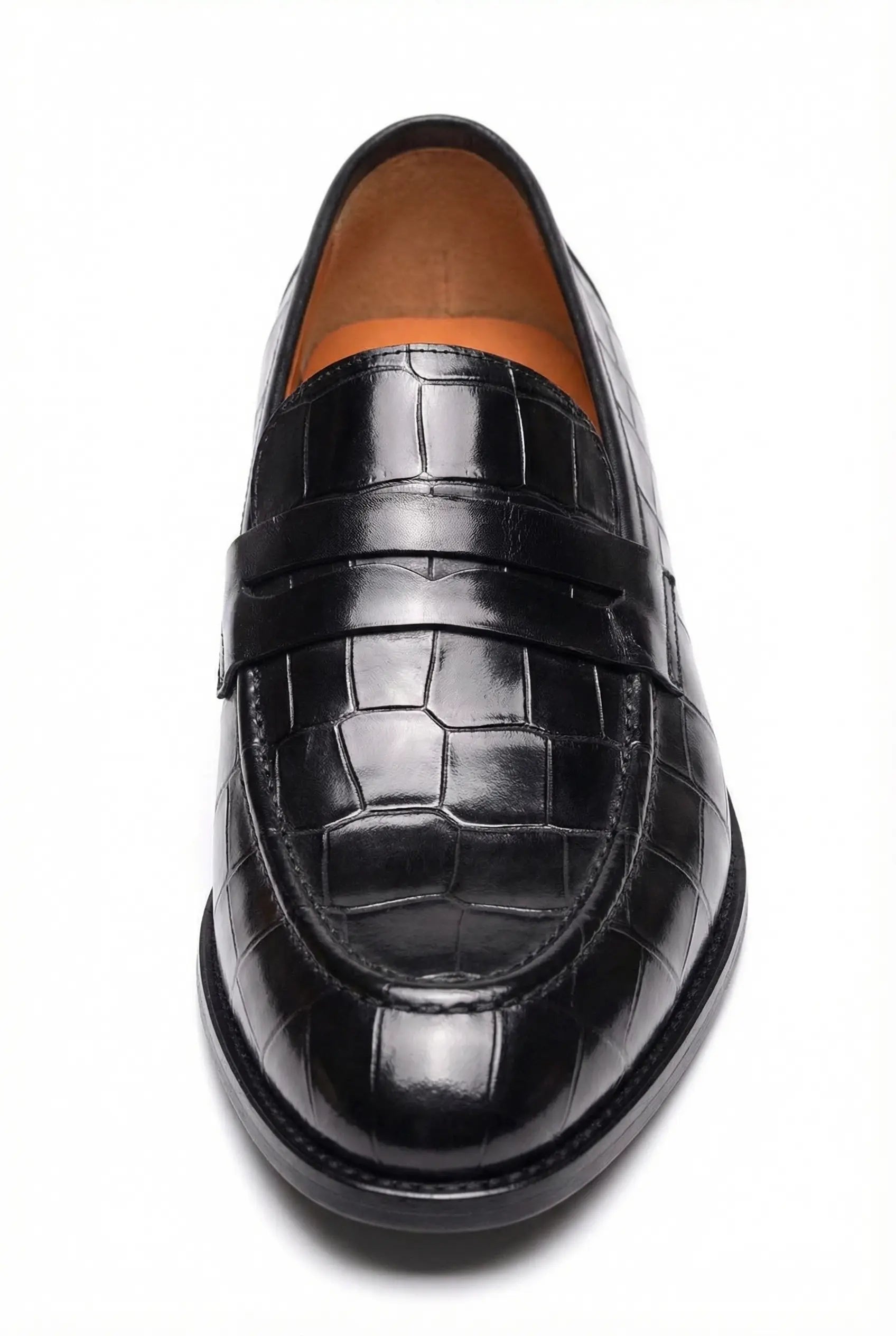 MOCASSINS ANAX EN CUIR CROCODILE