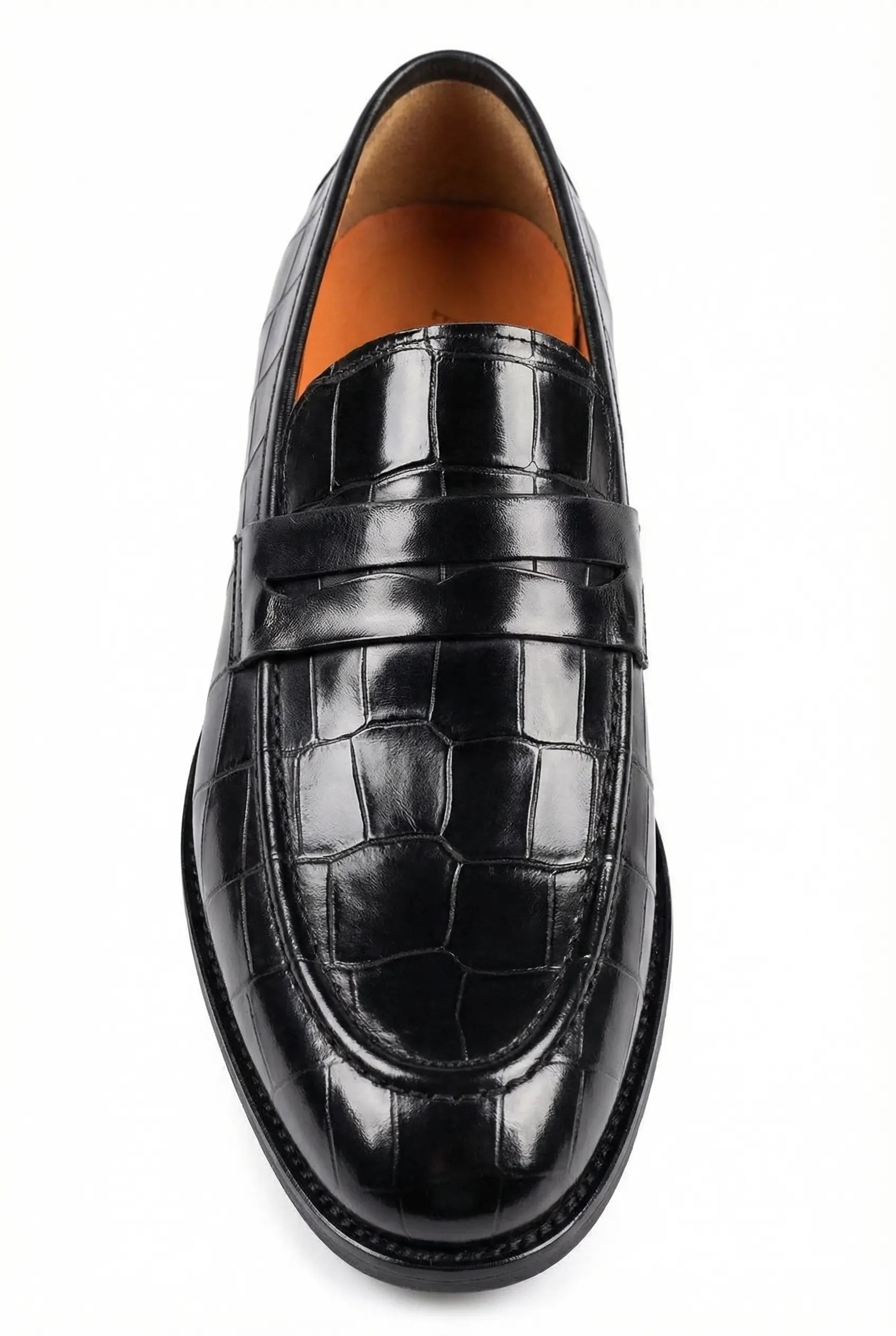 MOCASSINS ANAX EN CUIR CROCODILE