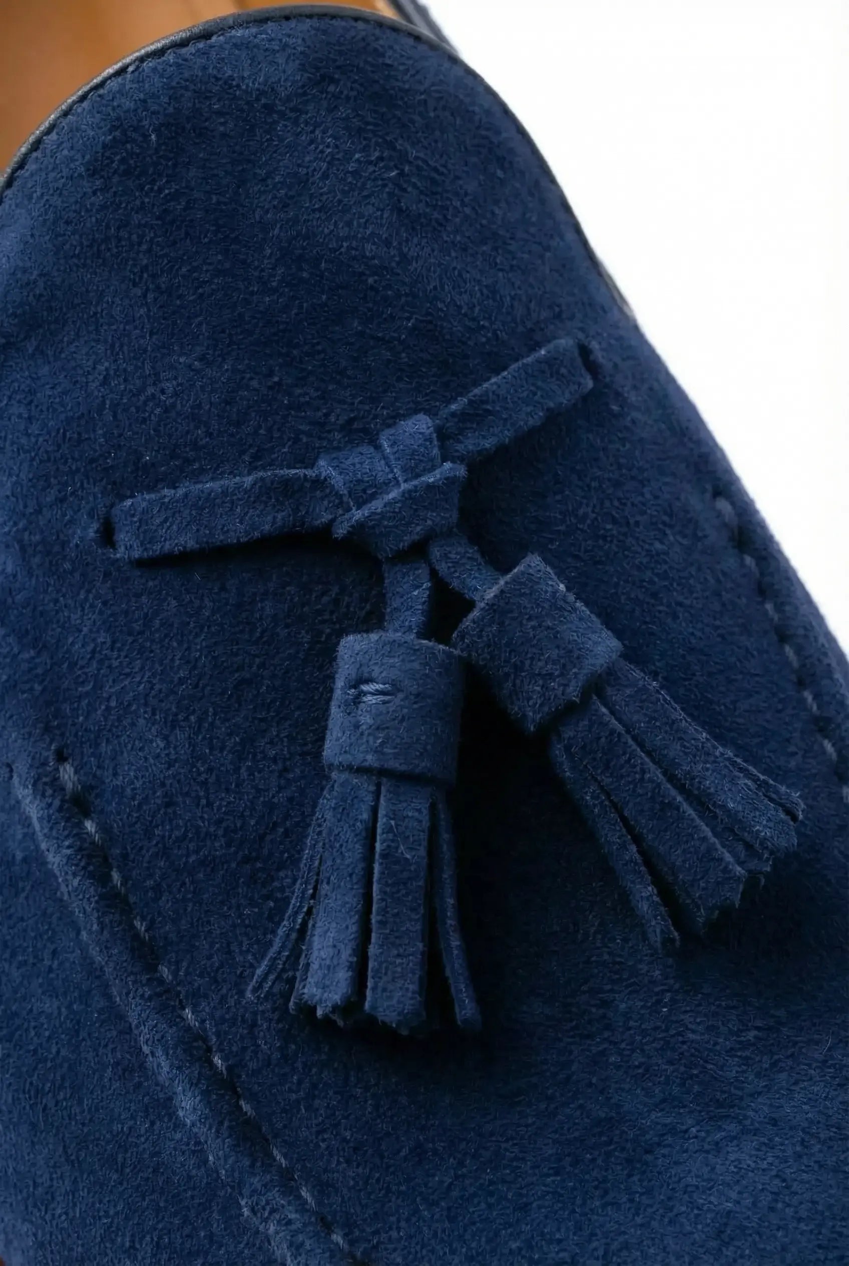 Mocassins Anax bleu marine à pampilles