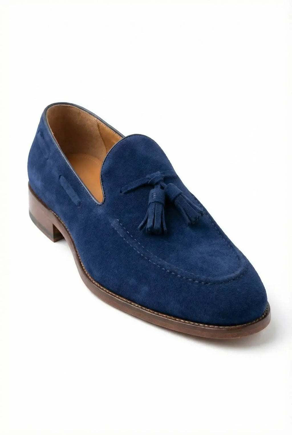 Mocassins Anax bleu marine à pampilles